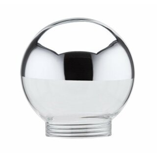 Paulmann Deco Glas Globe G60 Kopfspiegel Silber max. 75W für E14/E27