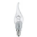 Paulmann Deco Glas Kerze Windstoß gedreht klar max. 75W für E14/E27