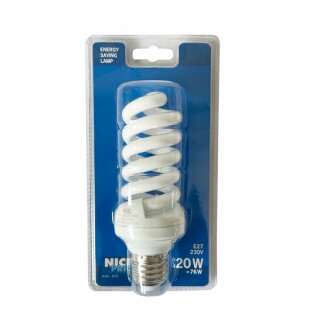Nice Price ESL Energiesparlampe Spirale 20W = 76W E27 980lm warmweiß 2700K