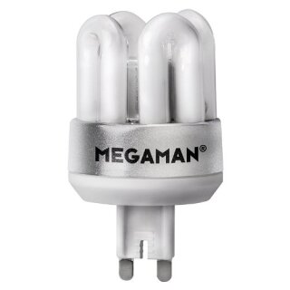 Megaman Energiesparlampe CFL Röhrenform 9W G9 / GU9 440lm warmweiß 2700K