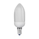 LightMe Energiesparlampe Kerzenform 5W = 25W E14 matt...