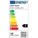 Spectrum LED Leuchtmittel A70 Birnenform 18W E27 matt 1800lm warmweiß 3000K 180°