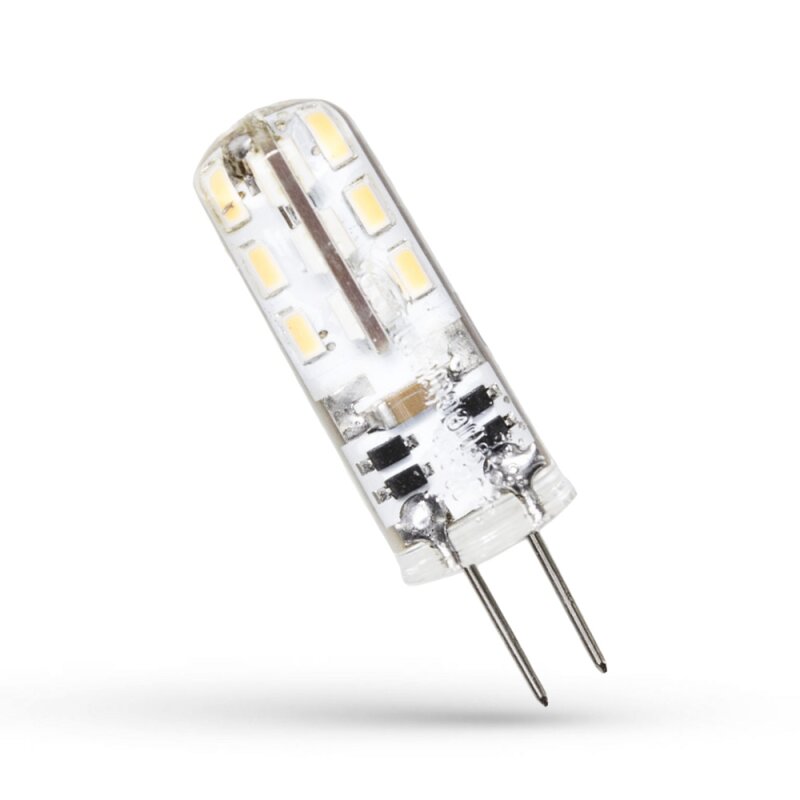 Spectrum LED Leuchtmittel Stiftsockel 1,5W G4 klar 12V 110lm Tageslic
