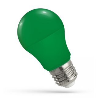 Spectrum LED Leuchtmittel Birnenform A50 4,9W E27 Grün 270°