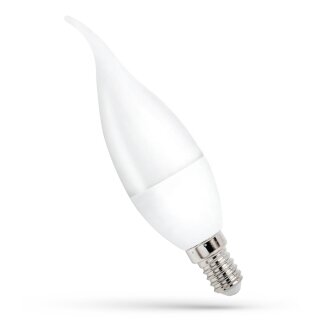 Spectrum LED Leuchtmittel Windstoßkerze 8W E14 matt 710lm warmweiß 3000K 160°
