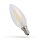 Spectrum LED Filament Leuchtmittel Kerze 5,5W E14 klar 740lm 840 Neutralweiß 4000K