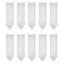 10 x Osram LED Leuchtmittel Dulux T/E 10W = 26W GX24q-3 1100lm 840 4000K neutralweiß HF&AC Mains