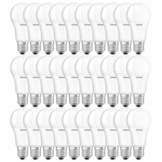 30 x Osram LED Leuchtmittel Classic Birnenform A60 10W = 75W E27 matt 1055lm warmweiß 2700K