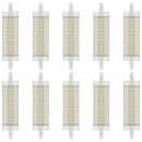 10 x Bellalux LED Leuchtmittel Stabform 118mm 12,5W = 100W R7s klar 1521lm warmweiß 2700K