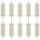 10 x Bellalux LED Leuchtmittel Stabform 118mm 12,5W = 100W R7s klar 1521lm warmweiß 2700K