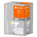 4 x Ledvance LED Smart+ Glas Reflektor PAR16 4,9W = 50W GU10 350lm warmweiß 2700K 45° Dimmbar App Google Alexa WiFi