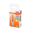 10 x Osram LED Filament Leuchtmittel T26 Röhre 6,5W = 55W E14 klar 730lm warmweiß 2700K