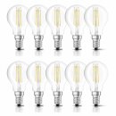 10 x Bellalux LED Filament Leuchtmittel Tropfen 4W = 40W...
