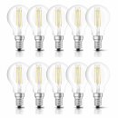 10 x Bellalux LED Filament Leuchtmittel Tropfen 4W = 40W...