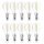 10 x Bellalux LED Filament Leuchtmittel Tropfen 4W = 40W E14 klar 470lm FS 827 warmweiß 2700K