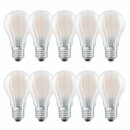 10 x Bellalux LED Filament Leuchtmittel Classic A60 Birnenform 7W = 60W E27 matt 806lm 840 neutralweiß 4000K