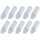 10 x Osram Dulux D/E 26W/865 Lumilux Cool Daylight Sockel G24q-3 26 Watt Energiesparlampe 4 Pins