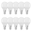 10 x Osram LED Leuchtmittel Tropfen 5,5W = 40W E14 matt 470lm 840 Neutralweiß 4000K Antibakteriell