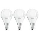 30 x Osram LED Leuchtmittel P45 Tropfen 5,5W = 40W E14 matt 470lm 827 Warmweiß 2700K