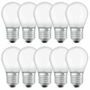 10 x Osram LED Filament Leuchtmittel Tropfen 4,5W = 40W E27 matt 470lm Tageslicht 6500K kaltweiß