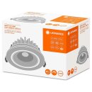 Ledvance LED Einbauleuchte Spot-FP Silber Ø8,1cm IP65 8W 670lm Neutralweiß 4000K 36° Dimmbar