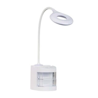 Müller-Licht LED Tischleuchte Carta Weiß 4,3W 340lm Neutralweiß 4000K flexibel Touch Akku Nachtlichtfunktion