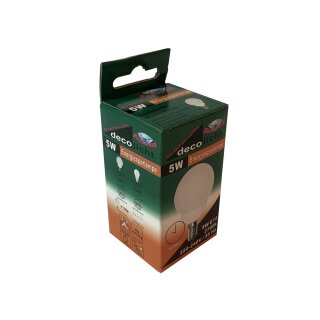 Karat Energiesparlampe Mini Globe 5W = 25W E14 matt 175lm warmweiß 2700K