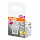 10 x Osram LED Leuchtmittel MR11 Glas Reflektor 4,5W = 35W GU4 12V 345lm warmweiß 2700K 36° Ra>90 DIMMBAR