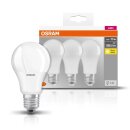 3 x Osram LED Leuchtmittel A60 Birnen 10W = 75W E27 matt...