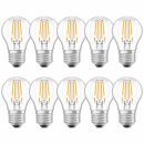 10 x Osram LED Filament Leuchtmittel P45 Tropfen 4W = 40W...