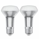 10 x Osram LED Leuchtmittel Glas Reflektor R63 2,6W = 40W E27 matt 210lm warmweiß 2700K 36°