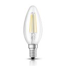 10 x Bellalux LED Filament Leuchtmittel Kerzen 4W = 40W E14 klar 470lm 827 warmweiß 2700K