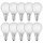 10 x Bellalux LED Filament Leuchtmittel Tropfen 4W = 40W E14 matt 470lm 827 warmweiß 2700K