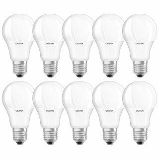10 x Bellalux LED Leuchtmittel A55 Birnenform 5,5W = 40W E27 matt 470lm warmweiß 2700K 200°