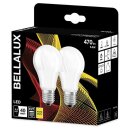 10 x Bellalux LED Leuchtmittel A55 Birnenform 5,5W = 40W E27 matt 470lm warmweiß 2700K 200°