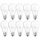 10 x Bellalux LED Leuchtmittel A55 Birnenform 5,5W = 40W E27 matt 470lm warmweiß 2700K 200°