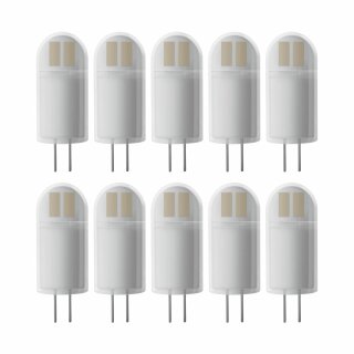 10 x Bellalux LED Leuchtmittel Stiftsockellampe 1,7W = 20W G4 matt 200lm warmweiß 2700K