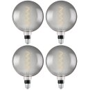 4 x Osram LED Spiral Filament Leuchtmittel Vintage 1906 G200 Globe 5W = 12W E27 Rauchglas 110lm extra warmweiß 1800K