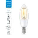 WiZ Smart LED Filament Kerze 4,9W = 40W E14 klar 470lm...