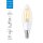 WiZ Smart LED Filament Kerze 4,9W = 40W E14 klar 470lm CCT 2700K-6500K dimmbar App Google Alexa WiFi