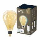 WiZ Smart LED Filament A160 BigDrop 6,5W = 25W E27 Gold...