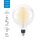 WiZ Smart LED Filament G200 Globe 6,5W = 40W E27 klar 470lm CCT 2700K-6500K dimmbar App Google Alexa WiFi