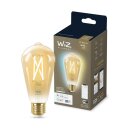 WiZ Smart LED Filament Edison ST64 6,7W = 50W E27 Gold 640lm CCT 2000K-5000K dimmbar App Google Alexa WiFi