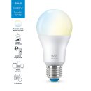 WiZ Smart LED Leuchtmittel A60 Birne 8W = 60W E27 matt 806lm CCT 2700K-6500K dimmbar App Google Alexa WiFi