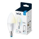 WiZ Smart LED Kerze 4,9W = 40W E14 matt 470lm CCT 2700K-6500K dimmbar App Google Alexa WiFi