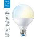 WiZ Smart LED G95 Globe 11W = 75W E27 matt 1055lm CCT 2700K-6500K dimmbar App Google Alexa WiFi