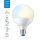 WiZ Smart LED G95 Globe 11W = 75W E27 matt 1055lm CCT 2700K-6500K dimmbar App Google Alexa WiFi