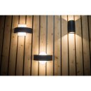 Ledvance LED Außenleuchte Wandlampe Endura Style Updown Dunkelgrau IP44 12W 700lm warmweiß 3000K