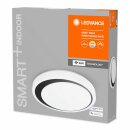 Ledvance LED Smart+ Wand- & Deckenleuchte Orbis Moon Schwarz Ø48cm 34W 3200lm 3000K-6500K Dimmbar App Google Alexa WiFi