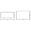 Ledvance LED Smart+ Außenwandleuchte Up/Down Dunkelgrau IP44 14W 1350lm RGBW 3000K Dimmbar App Google Alexa WiFi